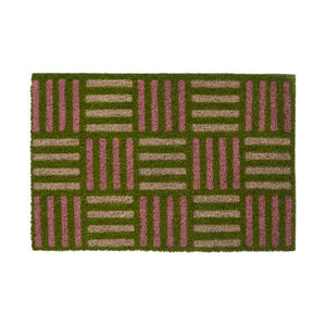 Green Grid Design Doormat | Filta