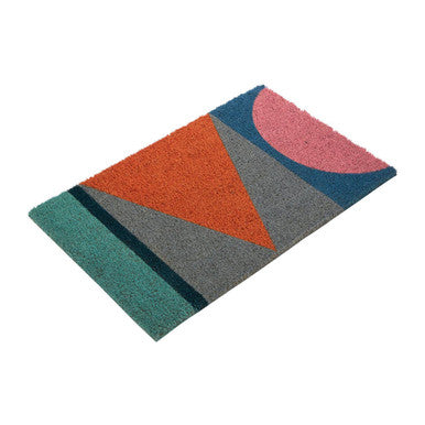 Mediterranean Multicoloured Coir Doormat