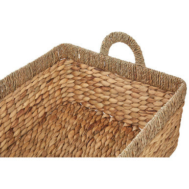 Lidi Set Of 3 Seagrass Storage Baskets with Handles