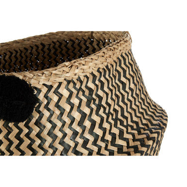 Lidi Pom Pom Seagrass Basket