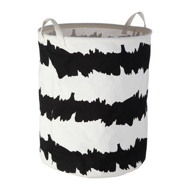 Harga Black And White Fabric Basket