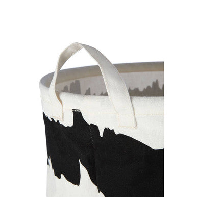 Harga Black And White Fabric Basket
