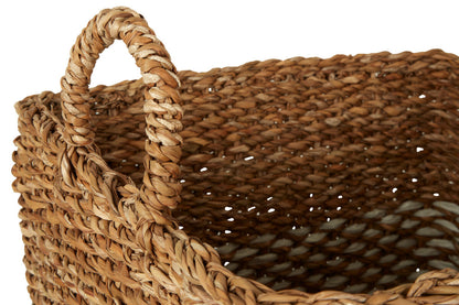 Lidi Set of 2 Natural and White Seagrass Baskets - Image 4
