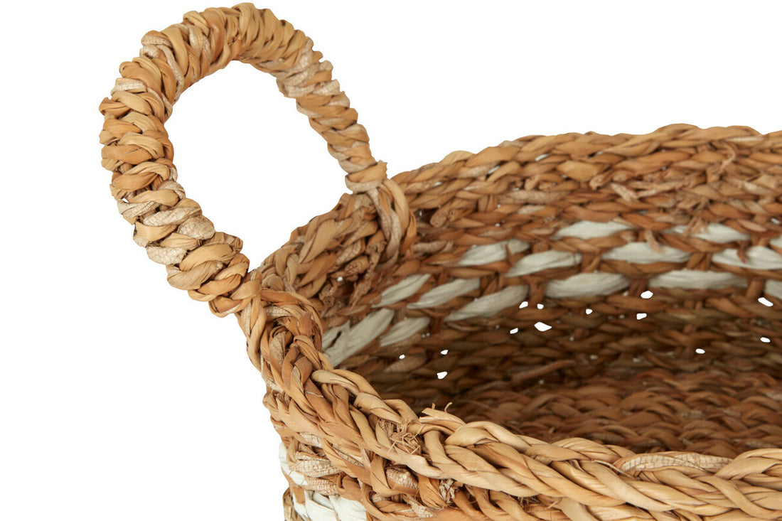 Lidi Set of Two Round Seagrass Baskets - Image 13