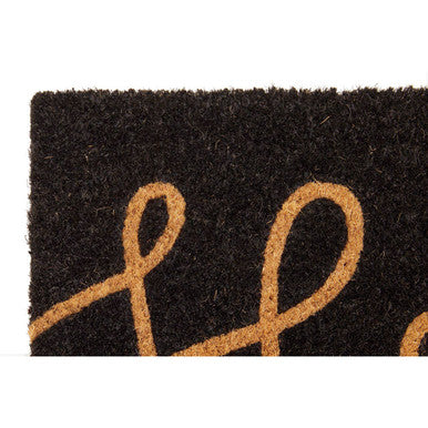 Filta Hello Black Coir Doormat