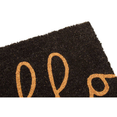 Filta Hello Black Coir Doormat