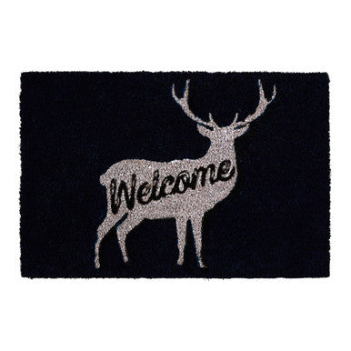 Doormat with deer design and &