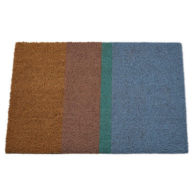 Japandi Light Coir Doormat With Stripes