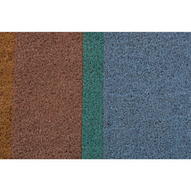 Japandi Light Coir Doormat With Stripes