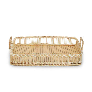 Rustic Rattan/Bamboo Natural Rectangular