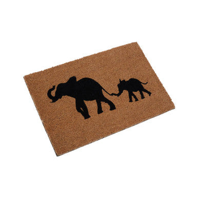 Filta Elephant And Baby Elephant Doormat