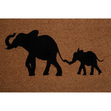 Filta Elephant And Baby Elephant Doormat
