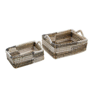 Lidi Set Of Two Straw Baskets