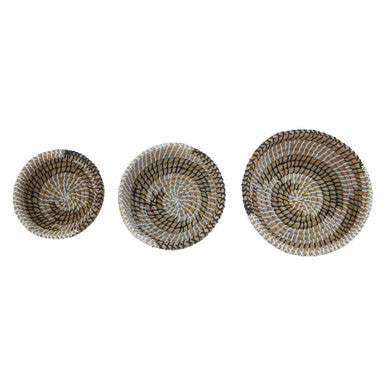 Lidi Set Of 3 Baskets With Black And White Detail