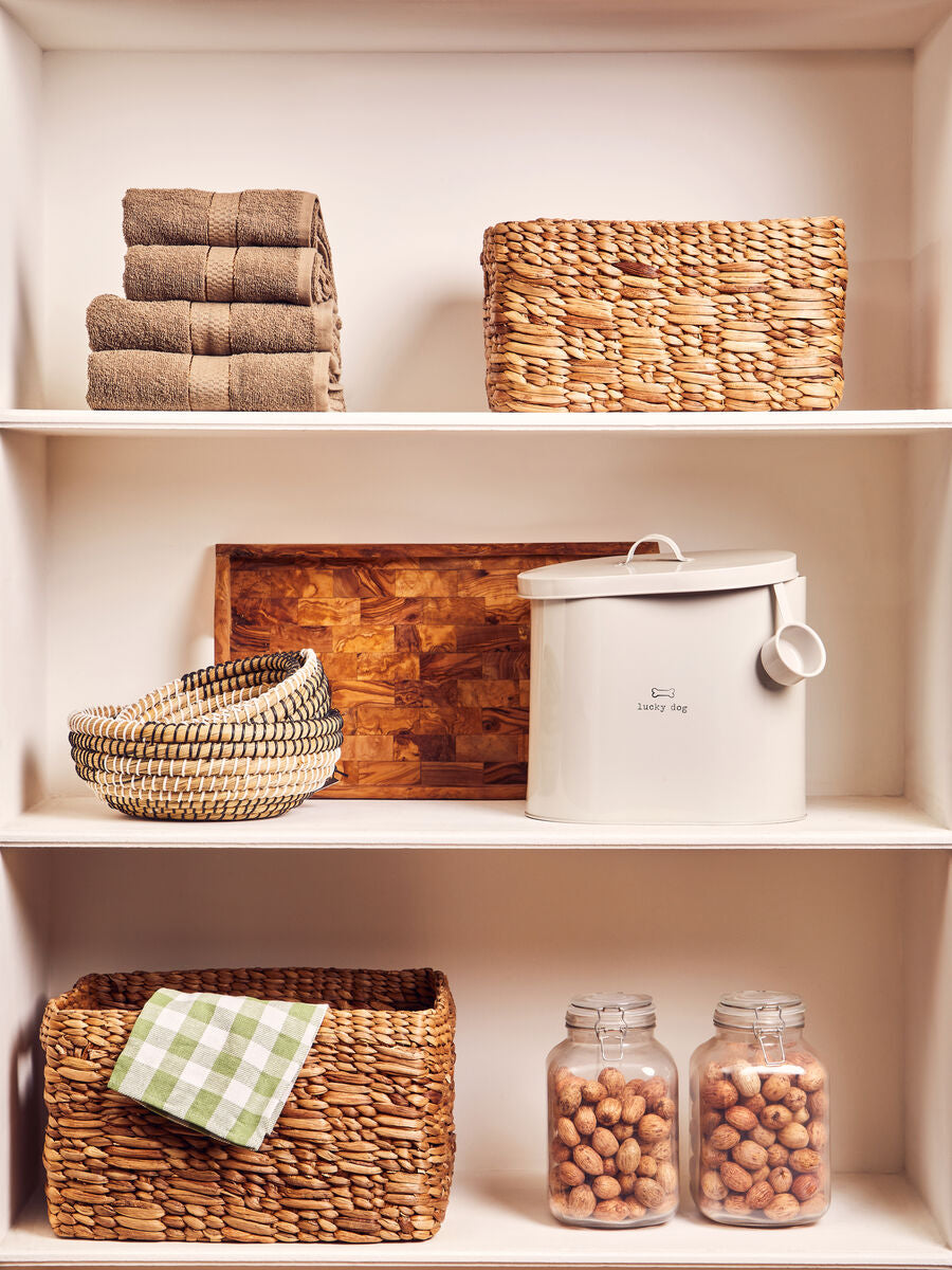 Lidi Set Of 3 Baskets With Black And White Detail