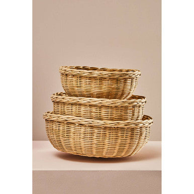 Lidi Set Of Three Bamboo Baskets