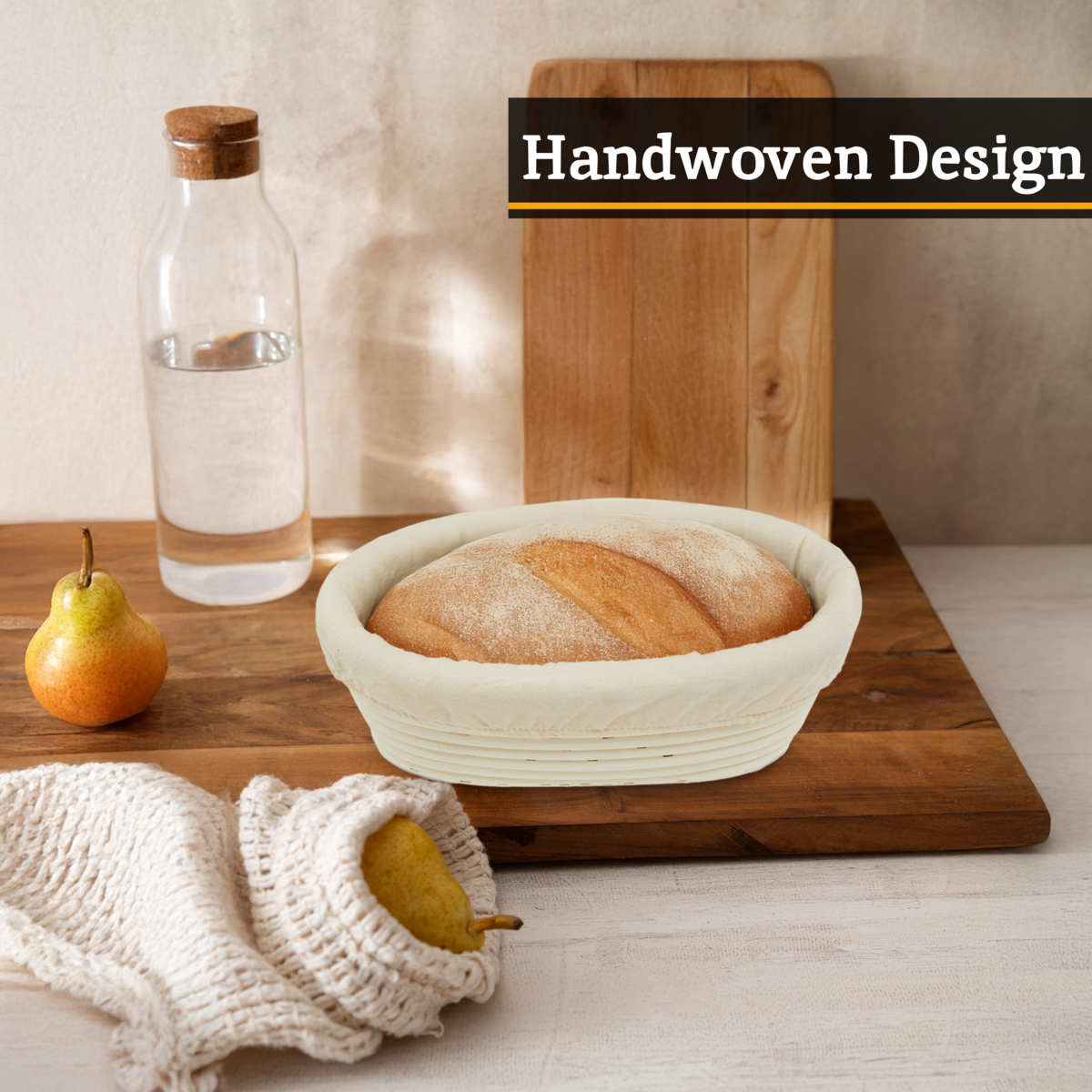 Smith Rattan Oblong Bread Proofing Basket