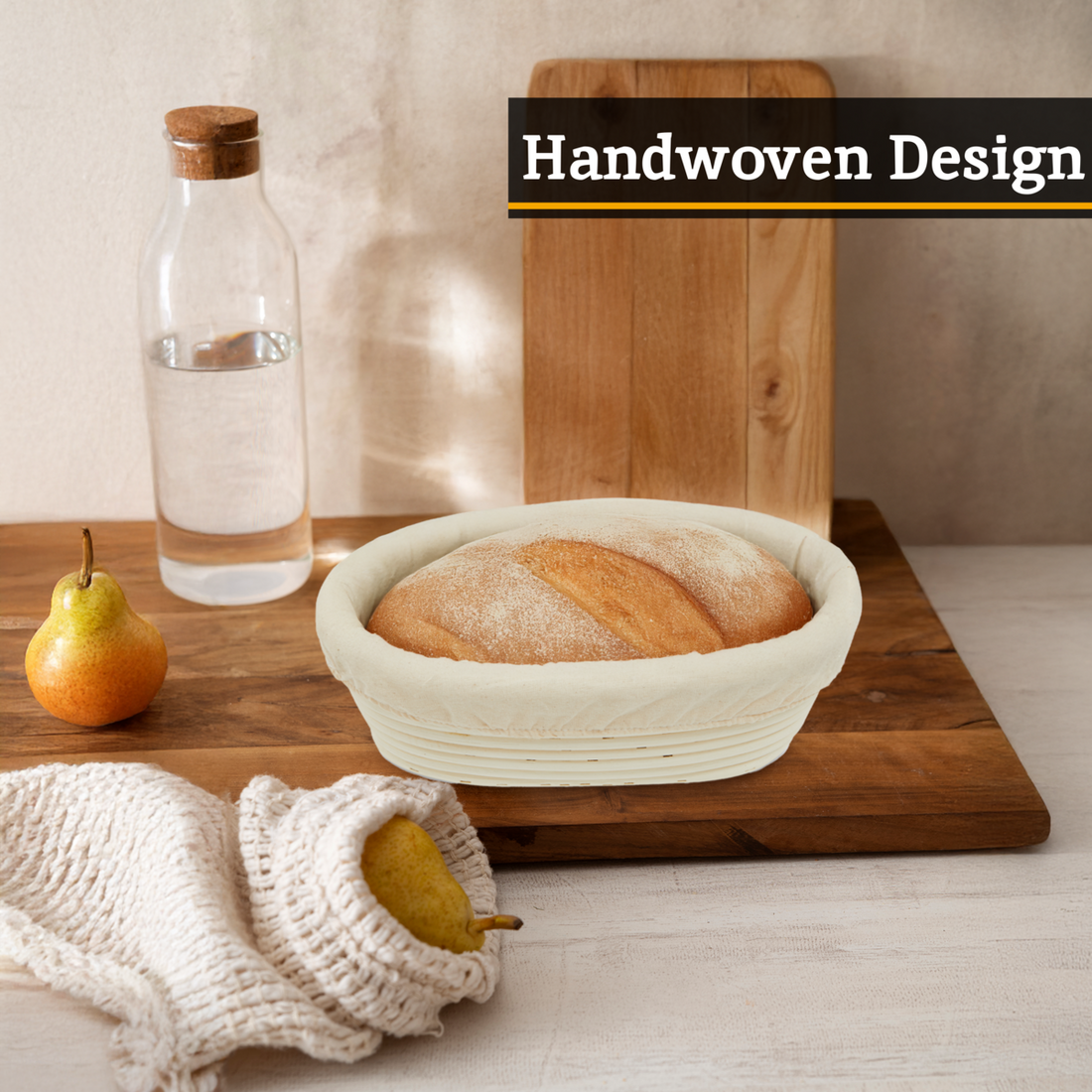 Smith Rattan Oblong Bread Proofing Basket