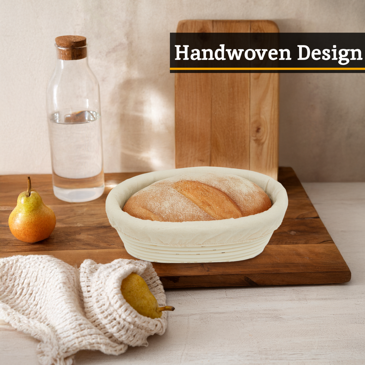Smith Rattan Oblong Bread Proofing Basket