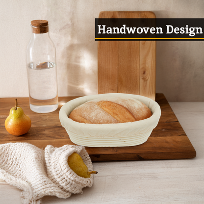 Smith Rattan Oblong Bread Proofing Basket
