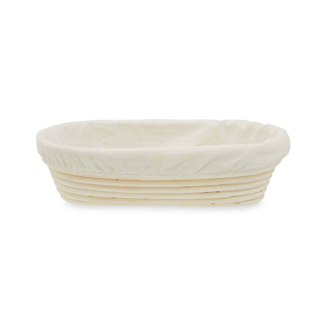 Smith Rattan Oblong Bread Proofing Basket With Liner