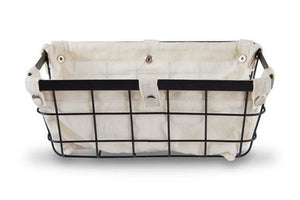 Harga Small Matte Black Wire Storage Bas