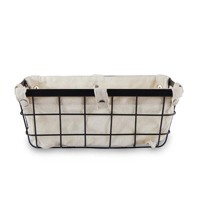 Harga Small Matte Black Wire Storage Bas