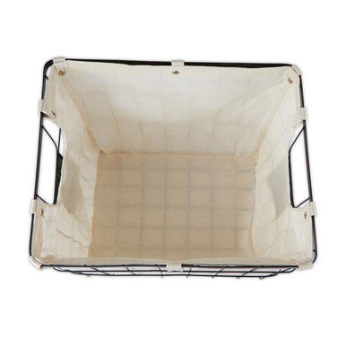 Harga Large Matte Black Wire Storage Bas