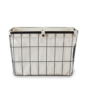 Harga Large Matte Black Wire Storage Basket