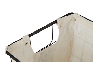 Harga Large Matte Black Wire Storage Basket