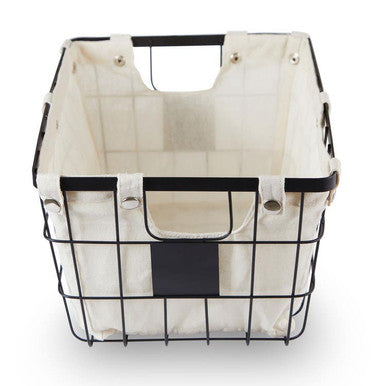 Harga Medium Matte Black Wire Storage Ba