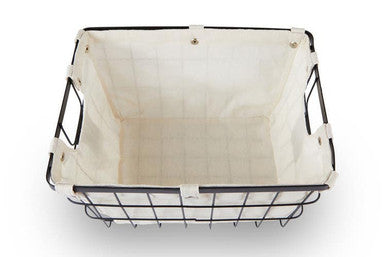 Harga Medium Matte Black Wire Storage Ba