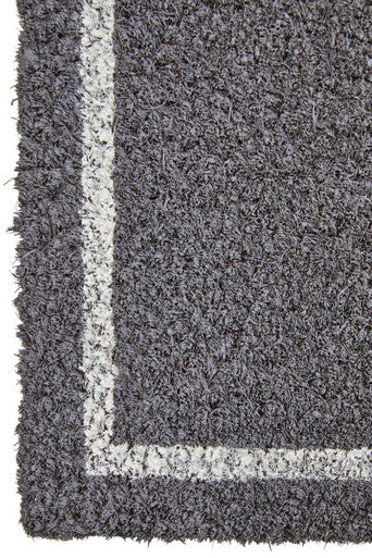 Filta Hello Coir Grey And White Doormat