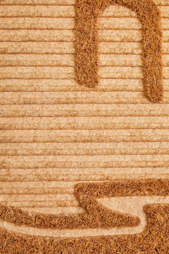 Filta Hello Embossed Coir Doormat