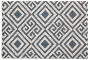 Filta Blue And White Geo Coir Doormat