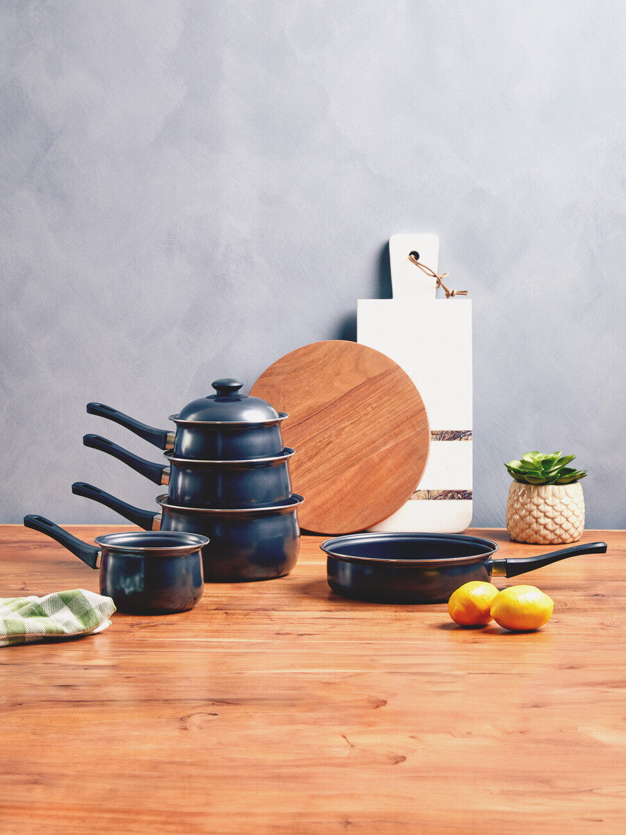 Viggo 5 Piece Black Cookware Set
