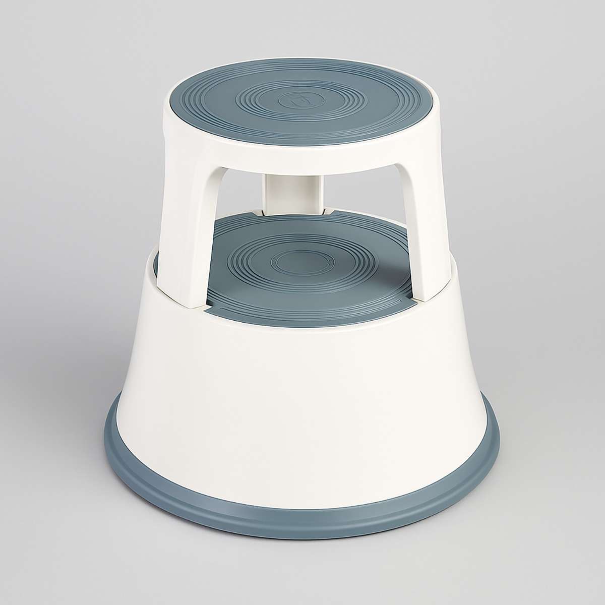 2 Tier White Step Stool