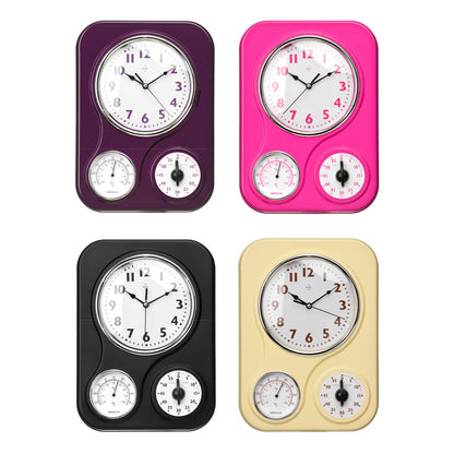 Bellac Hot Pink Timer And Temperature Display Wall Clock - Image 2
