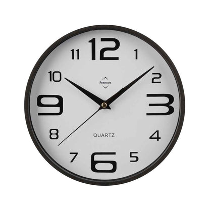 Black And White Plastic Wall Clock