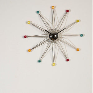 50cm Dia Multicoloured Balls Wall Clock | Zizzi