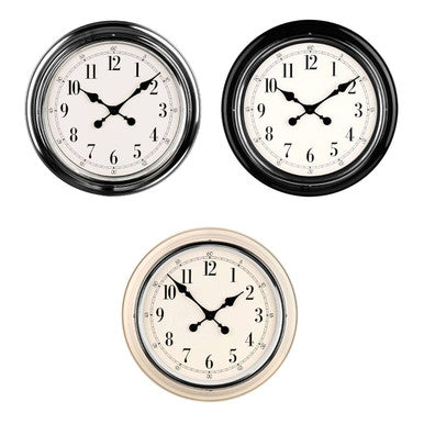 Pelo Chrome Finish Wall Clock