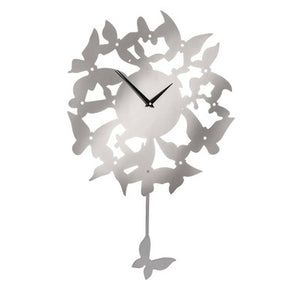 Butterflies Stainless Steel Wall Clock | Kiki