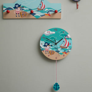 3cm Dia Wall Clock | Pirate