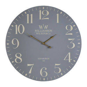 60cm Dia Classic Grey Wall Clock | Destini