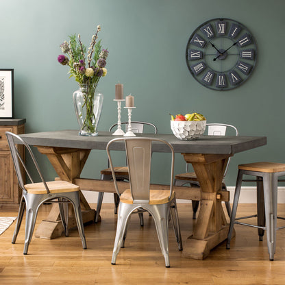 Vitus Grey Metal Small Wall Clock