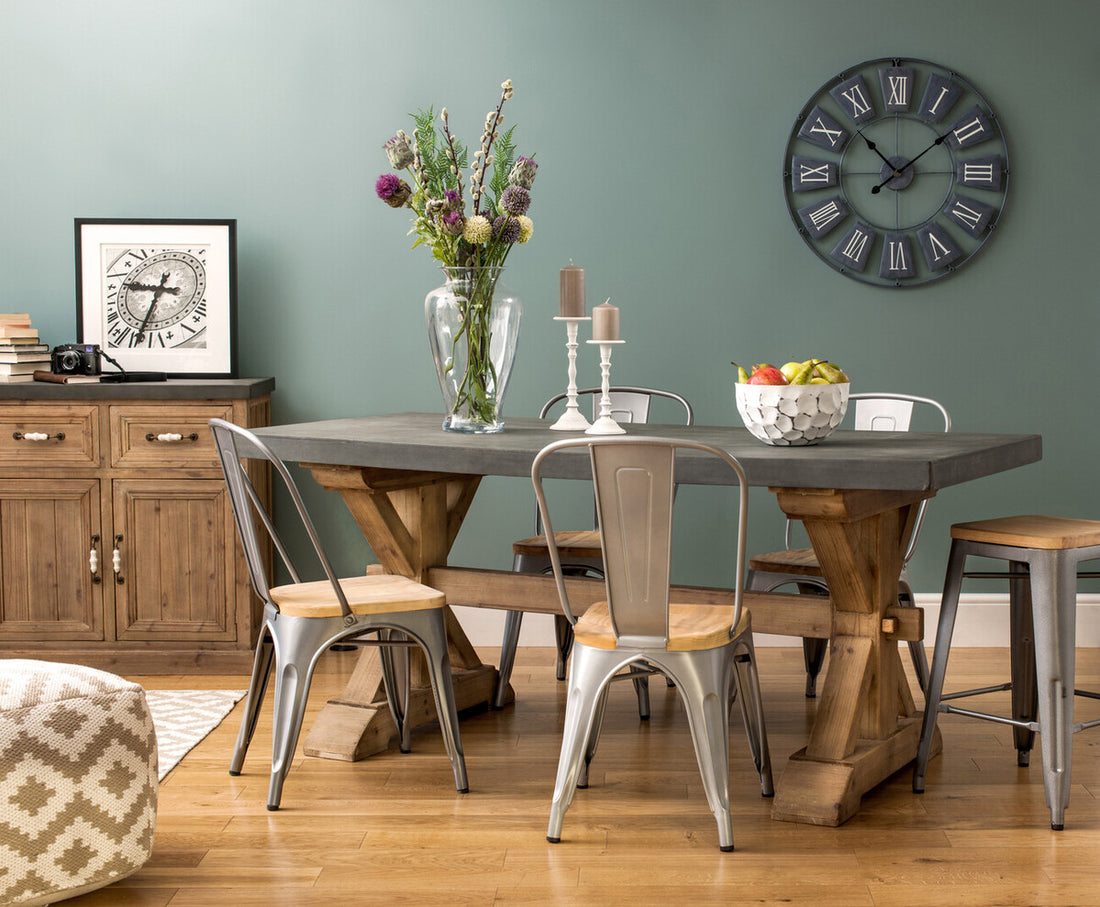 Vitus Grey Metal Small Wall Clock