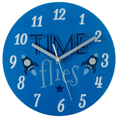 Kids Time Flies Wall Clock