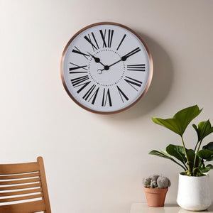 50cm Dia Rose Gold Wall Clock | Baillie