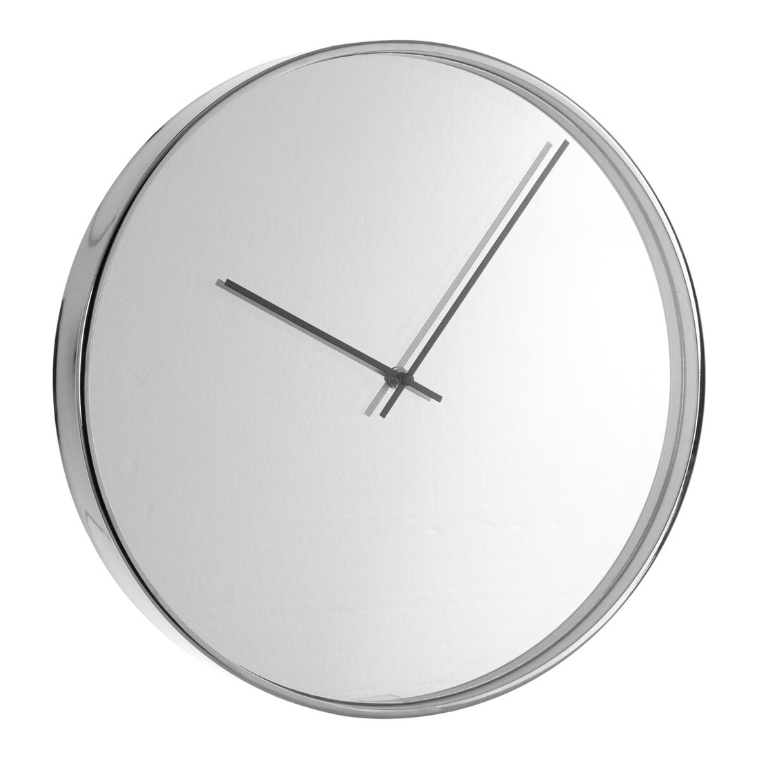Baillie 40cm Dia Chrome and Mirror Wall Clock