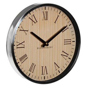 Vitus Natural And Silver Wall Clock